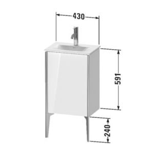 Ножки Duravit XViu Duravit XV9714B1 champagne matt